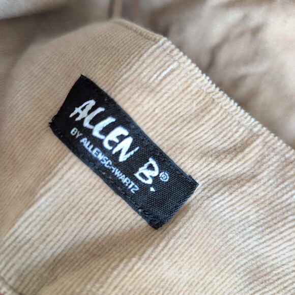 Y2K 2000s Waistcoat Corduroy Vest Tan M Cargo Utility Cyber Grunge Twilightcore - Picture 8 of 9